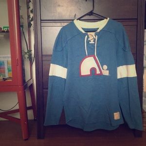 Classic Quebec Nordiques sweatshirt jersey